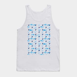 Flock of birds Fly in Clear Sky Pattern Tank Top